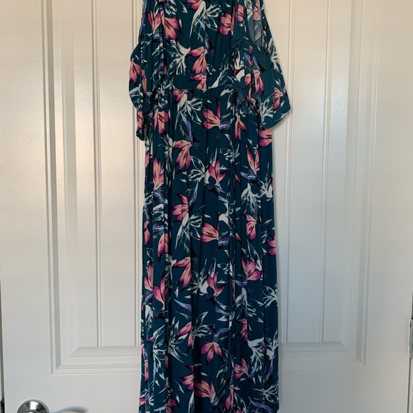 Xhiliration Blue Floral Women’s Dress - Picture 1 of 3